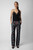 Zadig & Voltaire Womens Designer Pants with Jacquard in Black with Floral Print