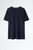 Mens Designer Navy Blue Cotton Short Sleeve T-shirt with Round Neck