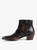 Womens Designer Bi-Coloured Python Effect Cowboy Ankle Boots