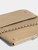 Womens Designer Iconic Clutch Bag with Wing Motif and Double Chain in Clay Colour