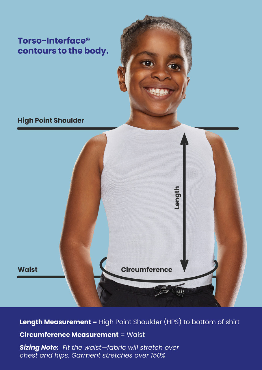 Knit-Rite Lightweight Torso Interface V-Neck Tank with Left Flap