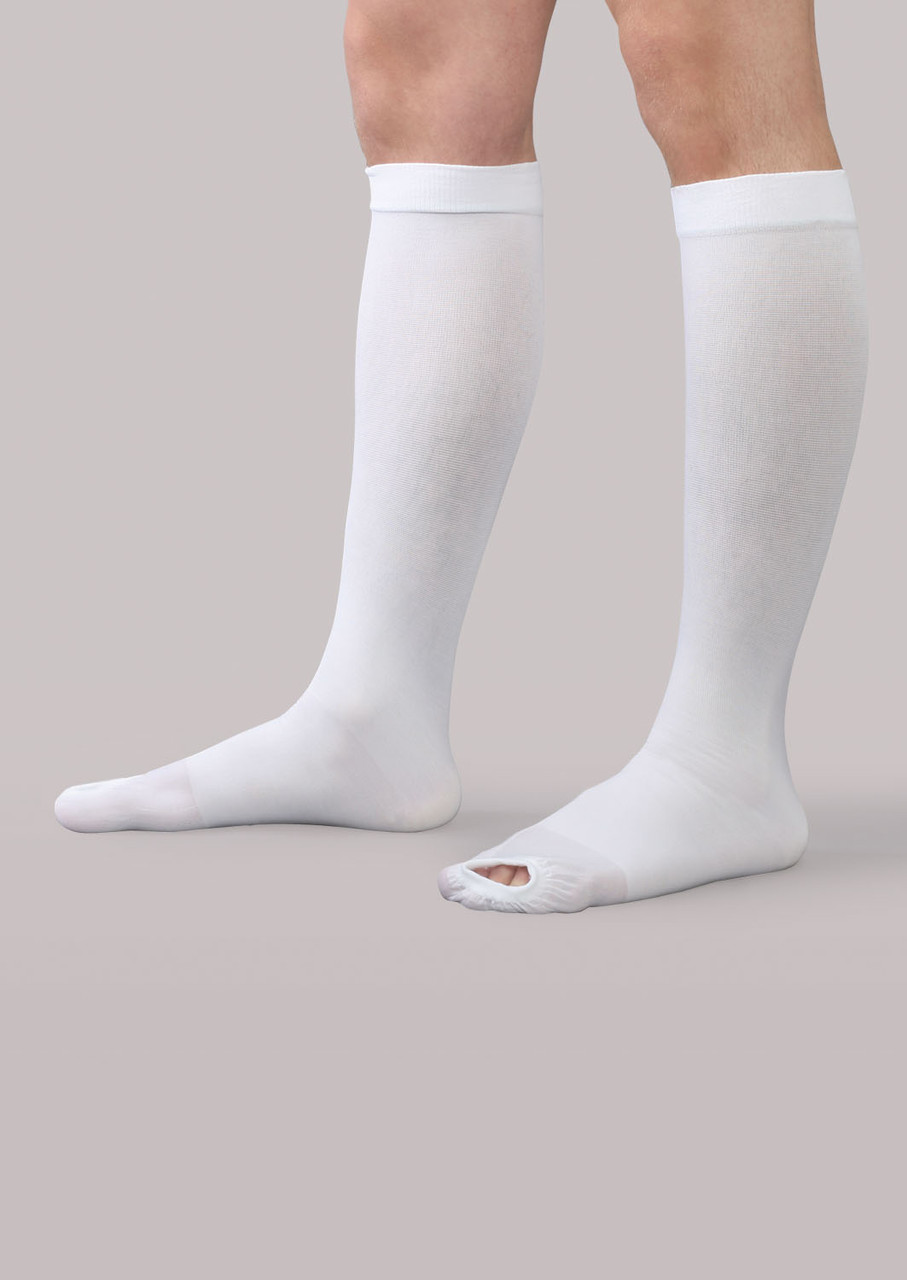 Anti-Embolism Knee High Open-Toe Stockings - Thuasne
