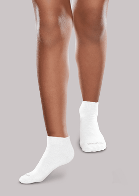 SmartKnitBIGKids White Active Ankle Socks