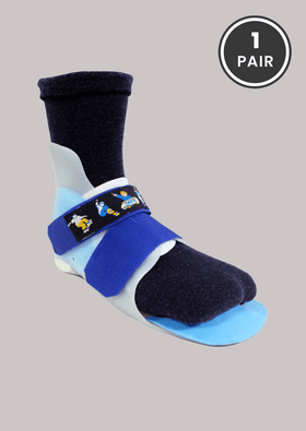 SmartKnit Seamless Black SMO Socks for Kids