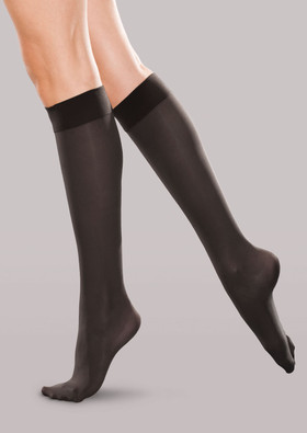 Therafirm Moderate Support Knee High Stockings with Black