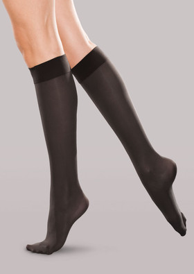Therafirm Firm Support Knee High Stockings in [Black]