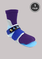 SmartKnit Seamless Purple SMO Socks for Kids in [Purple]