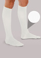 Therafirm Men's Mild Support Ribbed Dress Socks in White