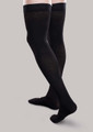 Core-Spun Moderate Thigh High Support Socks Black