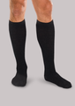 15-20mmHg Dress and Casual, Men's Mild Support Socks 2- Pair, Black Core-Spun Support Socks