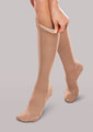 20-30mmHg Ease Mild Support Sand Knee Highs with Silicone in [Sand]