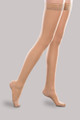 20-30mmHg Sheer Ease Women's Moderate Support Sand Thigh Highs in [Sand]
