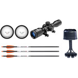 Wicked Ridge Invader M1 De-cock Crossbow Package Acudraw Pro View 400 Scope Peak Camo