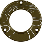 Axcel Driver Hubcap Tactical Bh Green W/engraving Topographical Map Pattern