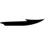 Outdoor Edge 5.0” Boning/fillet Blade Pack Black, 6 Blades