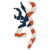 Bro Buckmark Decal Red/wht/blu