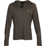 Browning Merino Hooded Shirt Major Brown