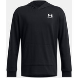 Boys' Ua Rival Heavyweight T-shirt Hoodie Black--white