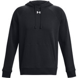 Men's Ua Rival Fleece Hoodie Black--white