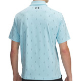 Men's Ua Tee To Green Printed Polo Stream--black