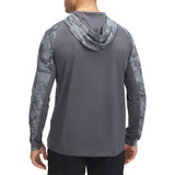 Men's Ua Fish Pro Camo Hoodie Castlerock--lime Surge