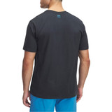Men's Ua Freedom Hook T-shirt Anthracite--ether Blue