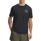 Men's Ua Freedom Left Chest Short Sleeve Black--titan Gray