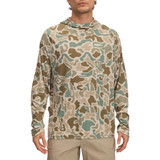 Men's Ua Fish Elite Printed Hoodie Sandstorm--marine Od Green