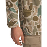Men's Ua Fish Elite Printed Hoodie Sandstorm--marine Od Green