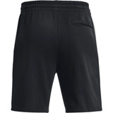 Men's Ua Rival Fleece Shorts Black--white