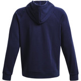 Men's Ua Rival Fleece Hoodie Midnight Navy--white