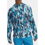 Men's Ua Fish Elite Printed Hoodie Harbor Blue--white