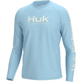 Huk Vented Pursuit Long Sleeve Crystal Blue