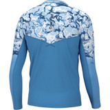 Huk Icon X Long Sleeve Crew Azure Blue Reef