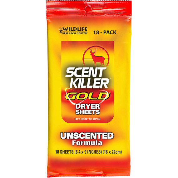 Wildlife Research Scent Killer Dryer Sheets Gold