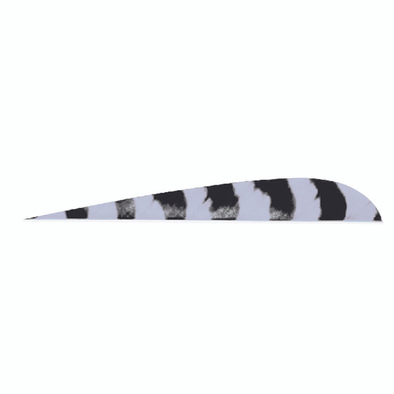 Trueflight Parabolic Feathers Barred Grey 4 In. Rw 100 Pk.