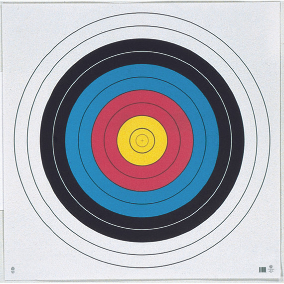 Maple Leaf Target Face Fita 10-ring 40 Cm. 100 Pk.