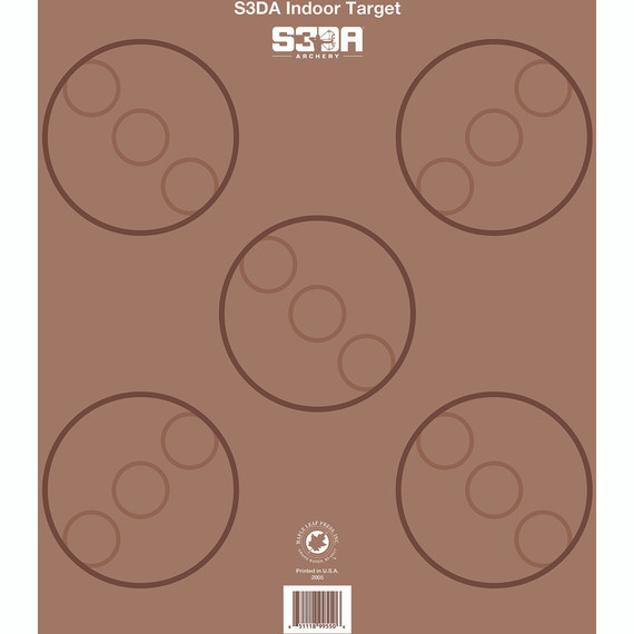 Maple Leaf S3da 3d Target Face Brown Asa 25 Pk.