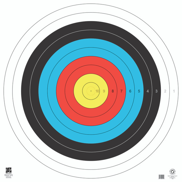 Maple Leaf Target Face Tag Weight 122 Cm. 15 Pk.