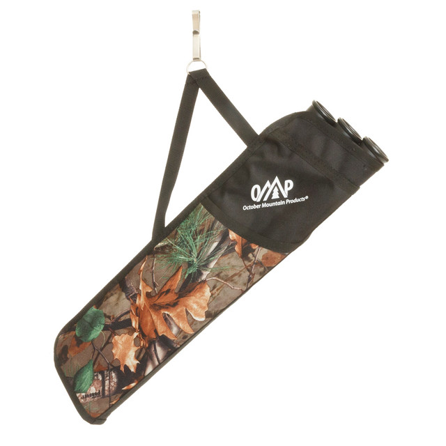 October Mountain Hip Quiver 3-tube Red Rh/lh