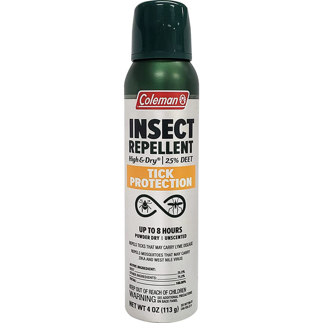 Coleman High And Dry Insect Rep 4oz 25% Deet Tick Protection