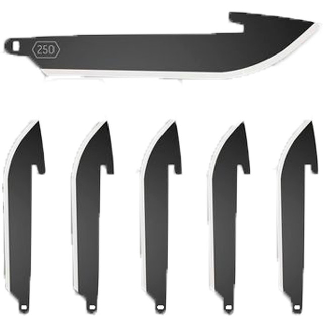 Outdoor Edge Drop Point Replacement Blades Black 2.2 In. 6 Pk.