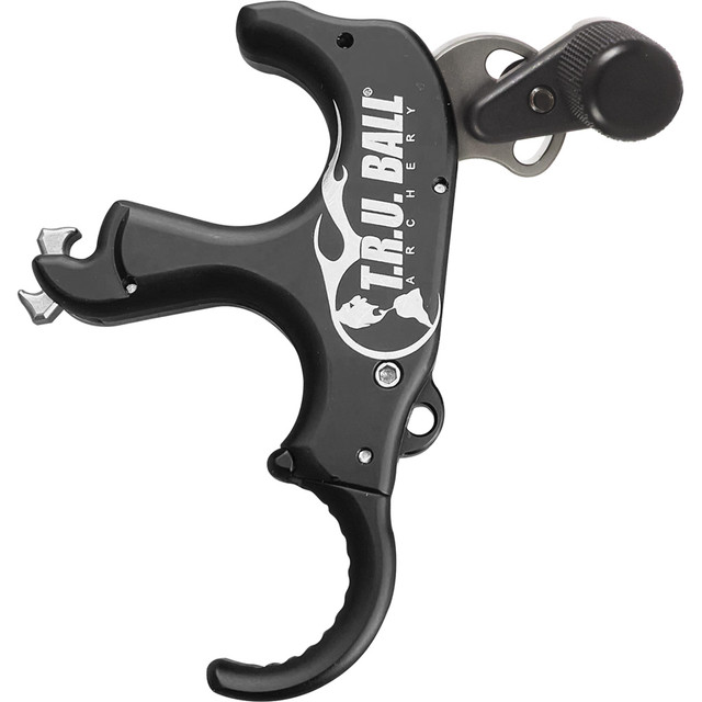 Tru Ball Trident Flex Release 3 Finger Aluminum Black Medium