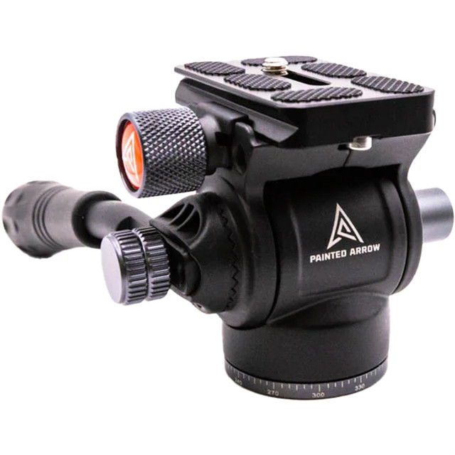 Painted Arrow Fh-1 Tripod Fluid Head 1/4-20 And 3/8-16 Comp
