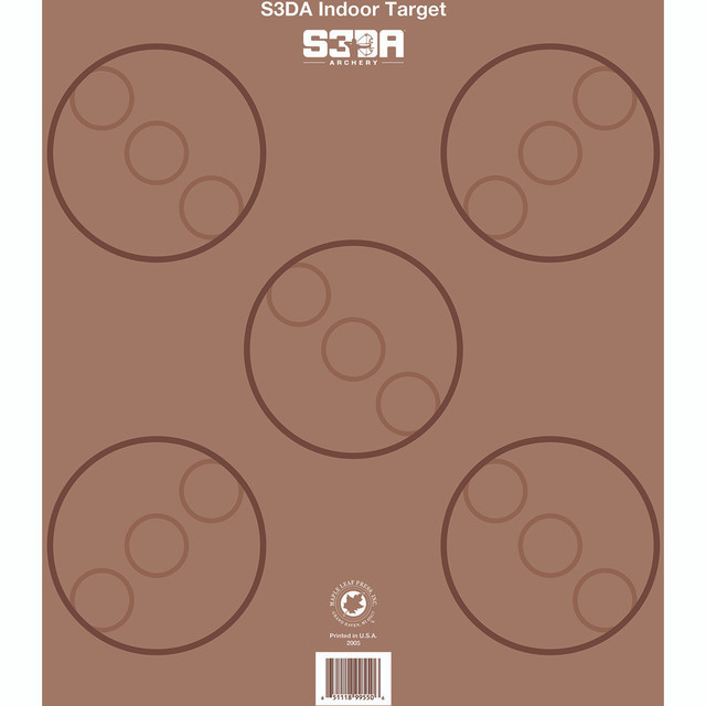 Maple Leaf S3da 3d Target Face Brown Asa 25 Pk.