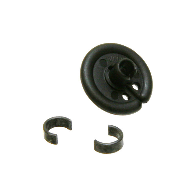 October Mountain Slotted Kisser Button Black 3/8 In. 1 Pk.