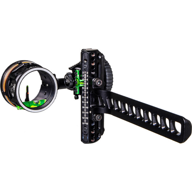 Axcel Driver Plus Slider Sight W/avx-41 Scope Stealth Bh .019 Green And Red Fiber Ranger Pin Rh