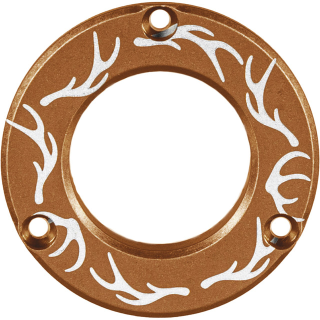 Axcel Driver Hubcap Coyote Tan W/engraving Elk Antlers Pattern