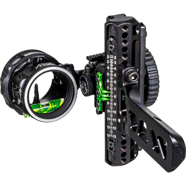 Axcel Driver Plus Slider Sight W/avx-31 Scope Stealth Bh Bridge-lock .010 Green Fiber 1 Pin Rh