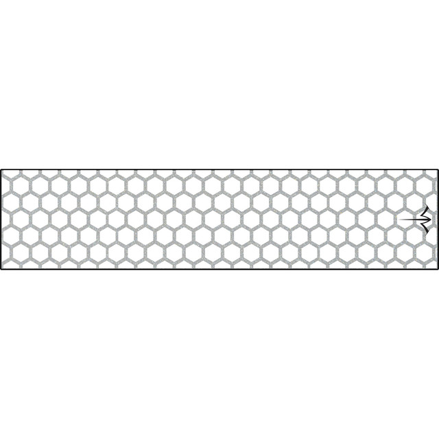 White Water Archery Reflective Arrow Wraps Honeycomb White 5 In. X 1.125 In. 15 Pk.